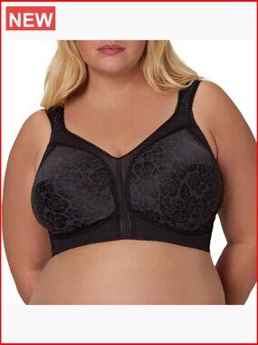 Womens Wireless Bra Full Coverage Smoothing 18 Hour Plus Size